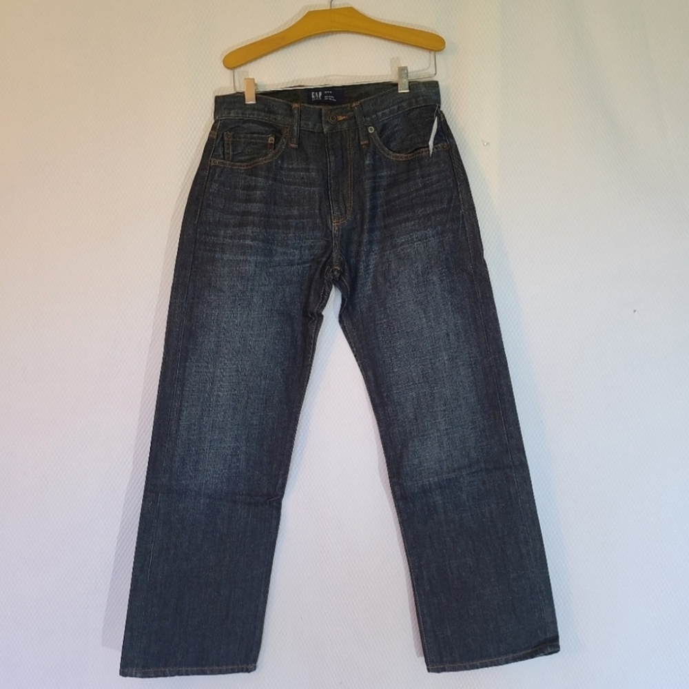 🆕️ Gap relaxed fit dark wash jeans Regular length 100% Cotton